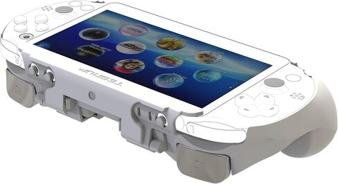 Hand Grip Handle for psv2000 ps vita Slim, Protective Case, L2r2 is Used to Click on The Back of The PSV Easy to disassemble and Assemble Version(Frosted Black) in Kuwait