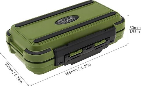 Waterproof Fishing Tackle Box Organizer, 24 Compartments Double Layer Lure Boxes Hooks Storage Case Fishing Accessories Box Containers (Green) in Saudi Arabia