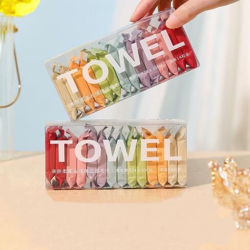 14Pcs Disposable Compressed Towels, Portable Compressed Towel Tablets, Travel Wash Cloth, Thicker Super Absorbent Wash Cloths for Travel, Camping Wipes for Travel，Hiking & Home in Saudi Arabia