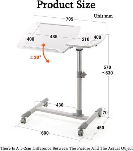 Laptop Floor Stand,Steel Portable Reading Bookshelf,Tilt and Swivel Desktop Laptop Stand,Suitable for Home Outdoor Office(Color 4) in Saudi Arabia