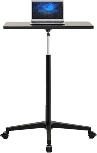 Laptop Floor Stand,Floor Reading Support Stand,Liftable Stainless Steel Workbench,Suitable for Home Outdoor Office,with Rollers(Black,Hight 59-80cm) in Saudi Arabia