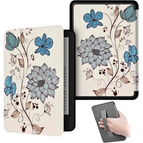 Hand Strap Case for 2024 Release 7" Kindle Paperwhite (12th Gen) & Kindle Colorsoft Signature Edition, Shockproof Frame Cover with Auto-Wake/Sleep,Misty Forest in Kuwait