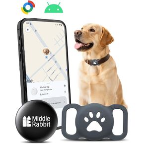 علامة تعقب الكلاب (Android Only) GPS Pet Tracking Tag Smart Tag لترابط الكلاب ، Android Airtag ، Finder Animal ، متوافق مع تطبيق Google Find Hub in Kuwait