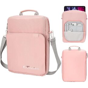 13 Inch Proctive Tablet Sleeve Bag Handle Carrying Case with Shoulder Strap Fits iPad Pro 11 inch,10th 10.9,iPad 9/8/7th Gen, Tab S8/S9 11", Pink in Saudi Arabia