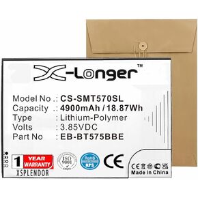 4900MAH EB-BT575BBE GH43-05039A بطارية لعلامة Samsung Galaxy Active 3 Galaxy Tab نشطة 3 8.0 علامة تبويب Galaxy 3 8.0 2020 SM-T570 SM-T575 SM-T575N in Kuwait