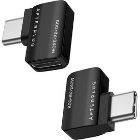 USB C Extension Adapter, USB-C Male to Female, Thunderbolt 3/4/5 Extender, 80Gbps, 8K@60Hz Video, 240W PD (2-Pack), Black in Saudi Arabia
