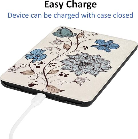 Hand Strap Case for 2024 Release 7" Kindle Paperwhite (12th Gen) & Kindle Colorsoft Signature Edition, Shockproof Frame Cover with Auto-Wake/Sleep,Misty Forest in Kuwait