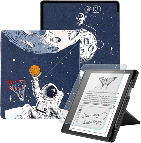 تشمل حالة الوقوف المتوافقة مع Kindle Scirbe ، واقي شاشة ، وغطاء جلدي PU متميز مع النوم التلقائي/الاستيقاظ لكاتب Kindle 10.2 بوصة (2022/2024 إصدار) ، Marble Green in Saudi Arabia