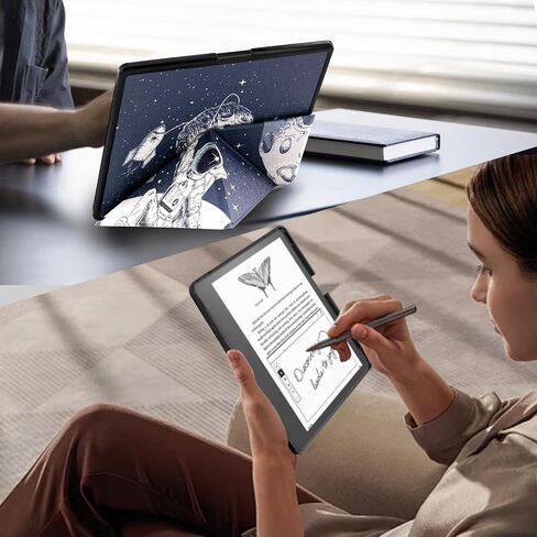 تشمل حالة الوقوف المتوافقة مع Kindle Scirbe ، واقي شاشة ، وغطاء جلدي PU متميز مع النوم التلقائي/الاستيقاظ لكاتب Kindle 10.2 بوصة (2022/2024 إصدار) ، Marble Green in Saudi Arabia