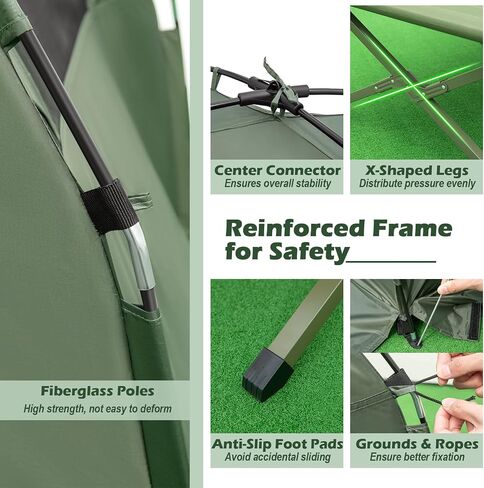 BANGTANE Tent Cot for Camping 2-Person, All-in-1 Folding Tent Combo w/Air Mattress, 2 Sleeping Bags, Carry Bag & Foot Pump, Off Ground Travel Cot for Hiking, Backpacking, Fishing & Picnic in Saudi Arabia