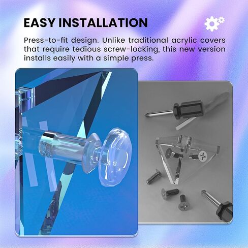 Playvital Clear Acrylic Dustproof Cover لـ Nintendo Switch 2 | الجزء العلوي من التهوية المغناطيسية ، التثبيت الخالي من الأدوات ، مربع عرض شفاف للتبديل 2 وضع Dock - مسح الأزرق in Saudi Arabia