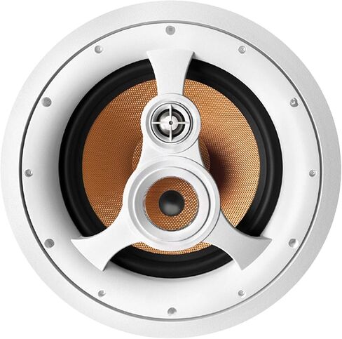 BIC America H-310C 250-Watt 3-Way 10" in-Ceiling Speaker with Pivoting Tweeter & Midrange Plus Metal & Cloth Grilles, White in Saudi Arabia