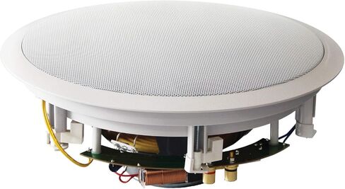 BIC America H-310C 250-Watt 3-Way 10" in-Ceiling Speaker with Pivoting Tweeter & Midrange Plus Metal & Cloth Grilles, White in Saudi Arabia
