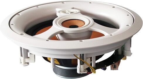 BIC America H-310C 250-Watt 3-Way 10" in-Ceiling Speaker with Pivoting Tweeter & Midrange Plus Metal & Cloth Grilles, White in Saudi Arabia