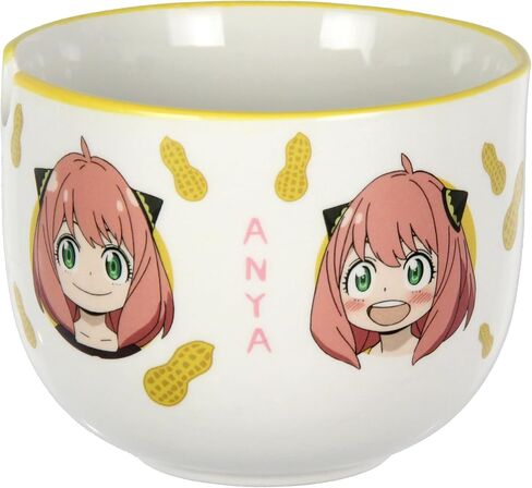 JUST FUNKY Spy x Family Anime Manga Many Faces Of Anya Ramen Bowl Bundle with Soup Bowl, Bamboo Chopsticks Set in Saudi Arabia