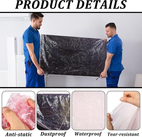 4 حزمة غلاف تلفزيوني مضاد للثبات يناسب ما يصل إلى 70 "× 42" واقي تلفزيون بشاشة مسطحة لتحريك حماية تلفزيون الشاشة المسطحة أثناء نقل المنزل أو التجديد المنزلي أو التخزين (الوردي) in Saudi Arabia