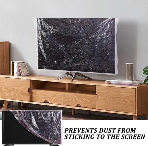4 حزمة غلاف تلفزيوني مضاد للثبات يناسب ما يصل إلى 70 "× 42" واقي تلفزيون بشاشة مسطحة لتحريك حماية تلفزيون الشاشة المسطحة أثناء نقل المنزل أو التجديد المنزلي أو التخزين (الوردي) in Saudi Arabia