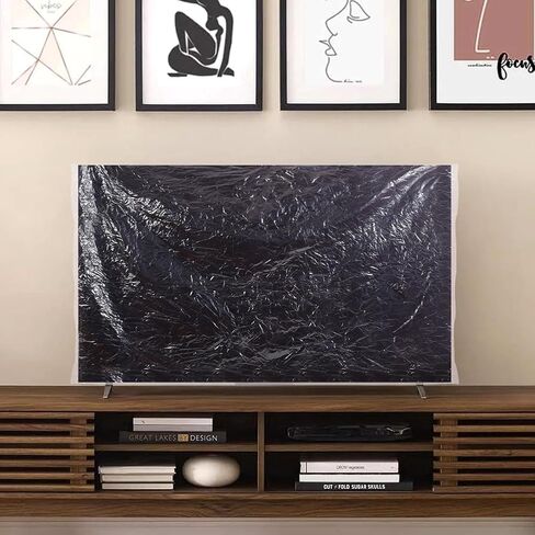 4 حزمة غلاف تلفزيوني مضاد للثبات يناسب ما يصل إلى 70 "× 42" واقي تلفزيون بشاشة مسطحة لتحريك حماية تلفزيون الشاشة المسطحة أثناء نقل المنزل أو التجديد المنزلي أو التخزين (الوردي) in Saudi Arabia
