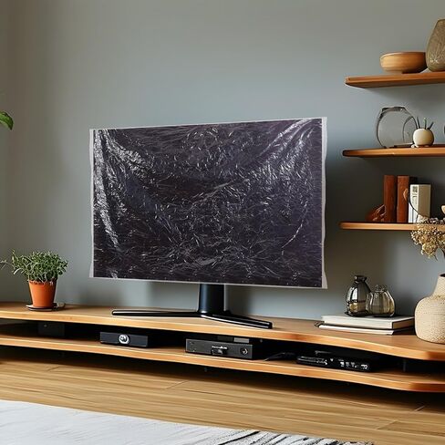 4 حزمة غلاف تلفزيوني مضاد للثبات يناسب ما يصل إلى 70 "× 42" واقي تلفزيون بشاشة مسطحة لتحريك حماية تلفزيون الشاشة المسطحة أثناء نقل المنزل أو التجديد المنزلي أو التخزين (الوردي) in Saudi Arabia