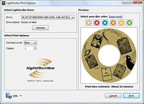 Lightscribe ، CD-R ، 80 دقيقة ، 700 ميجابايت ، 52x ، سطح ذهبي ، 30/حزمة ، مغزل ، يباع كحزمة واحدة in Saudi Arabia
