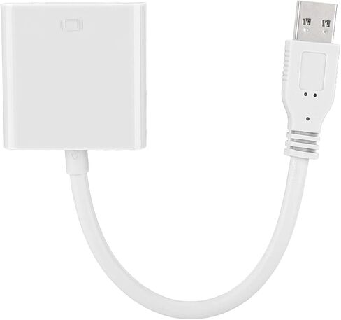 USB 3.0 إلى VGA ، USB 2.0/3.0 Port 5 Volts PP (TTL) USB 3.0 إلى محول VGA ، لنظام 7/8 (أبيض) in Saudi Arabia