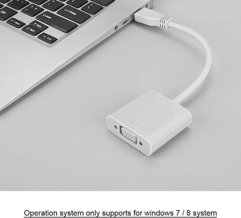 USB 3.0 إلى VGA ، USB 2.0/3.0 Port 5 Volts PP (TTL) USB 3.0 إلى محول VGA ، لنظام 7/8 (أبيض) in Saudi Arabia