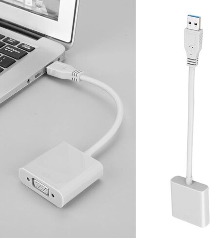 USB 3.0 إلى VGA ، USB 2.0/3.0 Port 5 Volts PP (TTL) USB 3.0 إلى محول VGA ، لنظام 7/8 (أبيض) in Saudi Arabia