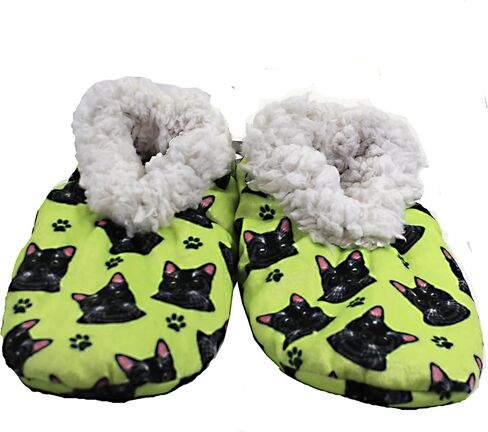 Red Dachshund Super Soft Slippers - E&S Pets - Red Dachshund Gifts - Cozy House Slippers - Non Skid Bottom - One Size Fits Most - Sherpa slipper - Pet Lover Gifts For Men And Women in Kuwait