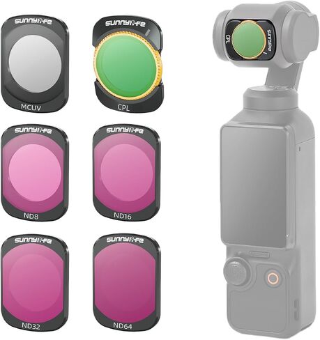 Sunnylife ND Filter Set Magnetic Optical Glass for DJI OSMO Pocket 3 in Saudi Arabia