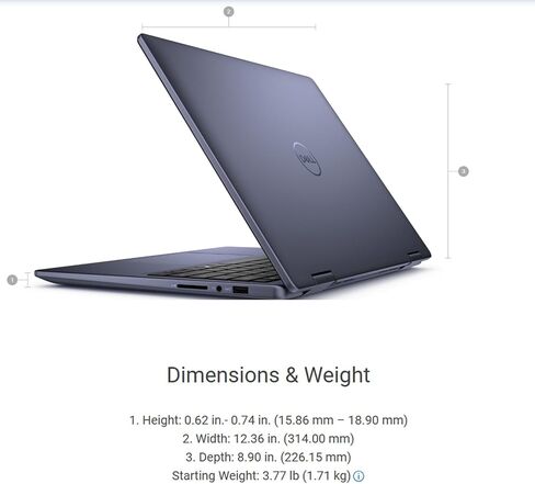 Dell Latitude 5300 2-in-1 laptop laptop-Intel Core i7 8th Gen ، 16GB RAM ، 512GB SSD ، FHD 1080p pishow ، لوحة مفاتيح الإضاءة الخلفية ، دفتر نوت قابل للتحويل من Windows 11 Pro- in Saudi Arabia