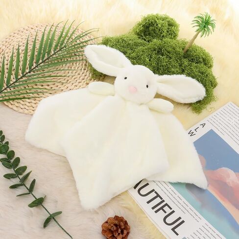 Apricot Lamb Stuffed Animals Purple Bunny Rabbit Security Blanket 14'' in Saudi Arabia