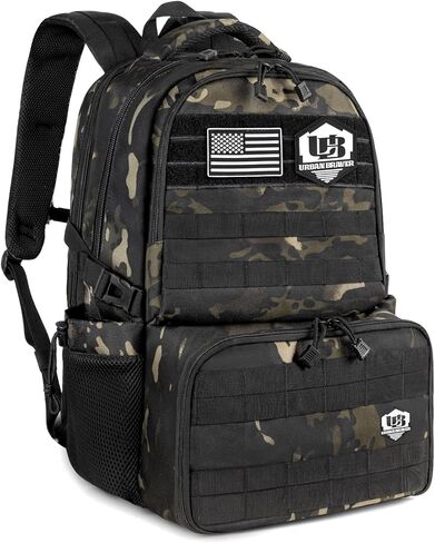 Jueachy Tactical Backpack with Lunch Box for Men: Laptop Compartment Bookbag with lunchbox for Work School for Women Mens in Kuwait