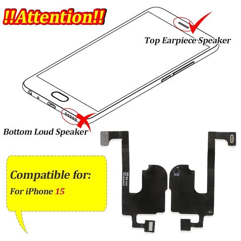 YWLRONG Earpiece Speaker for iPhone 15 Ear Speaker Replacement for iPhone 15 A3090 A2846 A3089 A3092 Replacement Light Proximity Sensor Flex Cable Earphone Assembly with Tools in Saudi Arabia