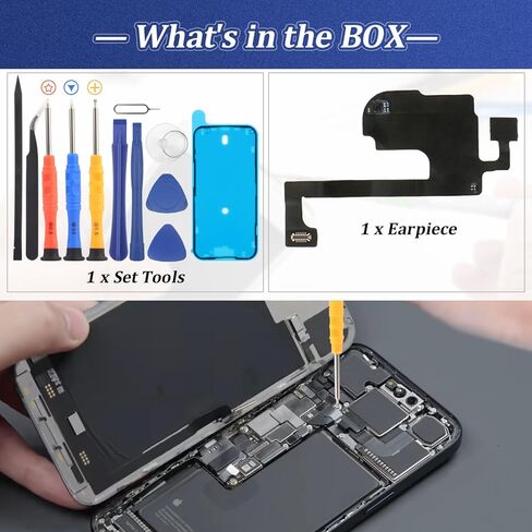 YWLRONG Earpiece Speaker for iPhone 15 Ear Speaker Replacement for iPhone 15 A3090 A2846 A3089 A3092 Replacement Light Proximity Sensor Flex Cable Earphone Assembly with Tools in Saudi Arabia