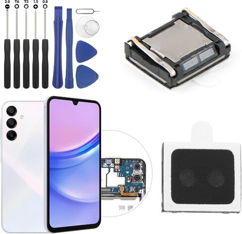 2pcs سماعة سماعة الأذن لـ Samsung Galaxy A15 استبدال Samsung Galaxy A15 4G SM-A155/A15 5G SM-A156 SPEAKER FLEX Cable Areciver Assiver Parts مع الأدوات in Saudi Arabia