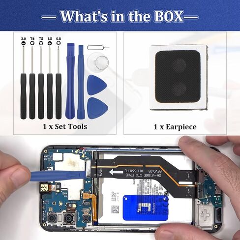 2pcs سماعة سماعة الأذن لـ Samsung Galaxy A15 استبدال Samsung Galaxy A15 4G SM-A155/A15 5G SM-A156 SPEAKER FLEX Cable Areciver Assiver Parts مع الأدوات in Saudi Arabia