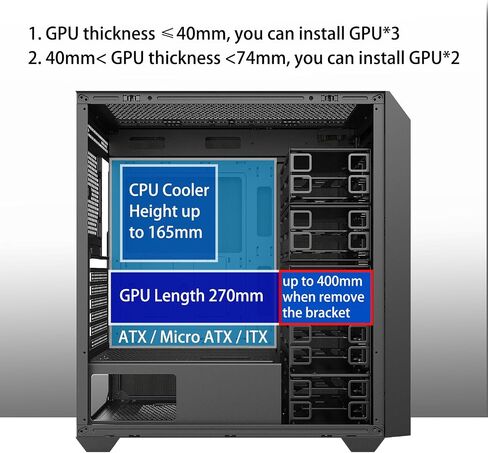 حالة كمبيوتر NAS/Server ، هيكل كمبيوتر تبرج هادئ مع المعجبين 4x120mm مثبت مسبقًا ، 11 * 3.5 "HDD+2 * 2.5" SSD ، 0.7 مم SPCC الصلب ، E-ATX/ATX/MICRO-ATX ، المبرد المزدوج 360 ملم ، أسود أسود in Kuwait