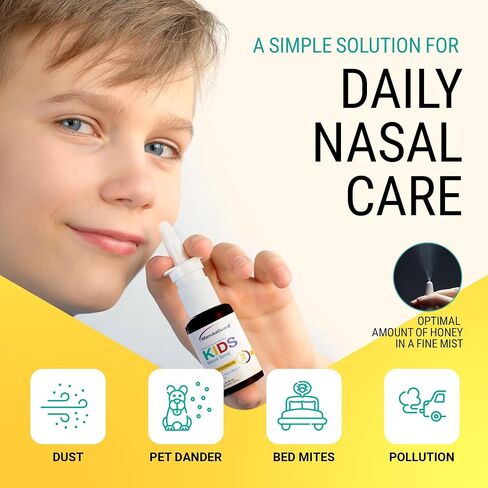 ManukaGuard Medical Grade Manuka Honey ImmuneGuard Nasal Spray with Saline Solution for Nose Rinse, Sinus Congestion, Immune Support for Adults, Moisturizing, MGO 600, 1.35 fl oz Bottle in Saudi Arabia