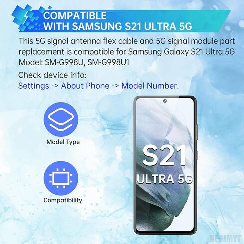 5G Signal Antenna Flex Cable Replacement for Samsung Galaxy S21 Ultra with 5G Signal Module Part for Samsung Galaxy S21 Ultra 5G Model: SM-G998U SM-G998U1 in Saudi Arabia