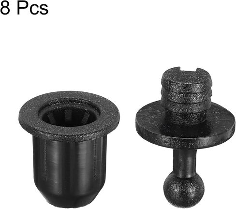MECCANIXITY Speaker Grill Guides Plastic Black Ball Socket Type Frame Box Body Fixing Snap Fastener Buckle 6.5mm x 10mm for Speaker Parts Accessories 8 Pairs in Saudi Arabia