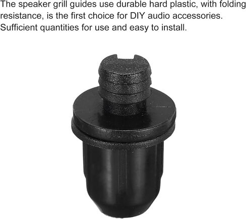 MECCANIXITY Speaker Grill Guides Plastic Black Ball Socket Type Frame Box Body Fixing Snap Fastener Buckle 6.5mm x 10mm for Speaker Parts Accessories 8 Pairs in Saudi Arabia