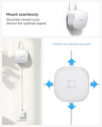 جدار حائط Spigen لـ Eero 6/6+/Pro 6/Pro 6e/7 Mesh Wi -Fi System Extender والمزيد in Saudi Arabia