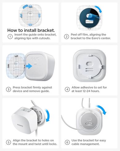 جدار حائط Spigen لـ Eero 6/6+/Pro 6/Pro 6e/7 Mesh Wi -Fi System Extender والمزيد in Saudi Arabia