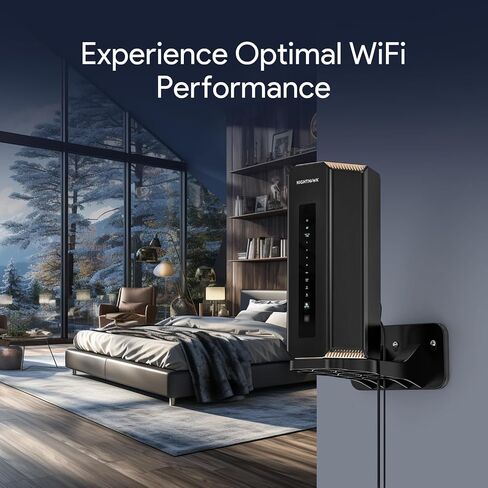 Wall Mount for Orbi WiFi 7 Router - Compatible with Orbi 970, 870, 770 Series & Nighthawk Wi-Fi 7 Mesh Systems, Orbi Secure Bracket Holder for Save Space & Boost Signal (RBEWMB-10000S) (White, 1-Pack) in Kuwait