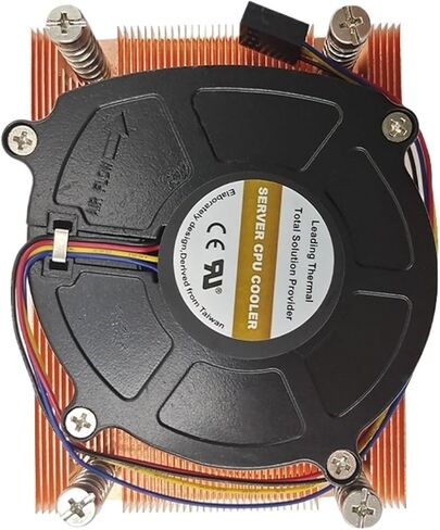 1U AM4 AM5 CPU Cooler Server Heatsink with 8015 Fan for TDP Up to 115W Bracket Optional(NO Bracket_NO RGB) in Saudi Arabia
