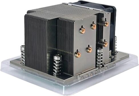2U SP5 CPU Cooler with 6 Copper Tubes TDP 380W Server Heatsink Workstation Processor PC Radiator 4PIN 6025MM PWM Fan in Saudi Arabia