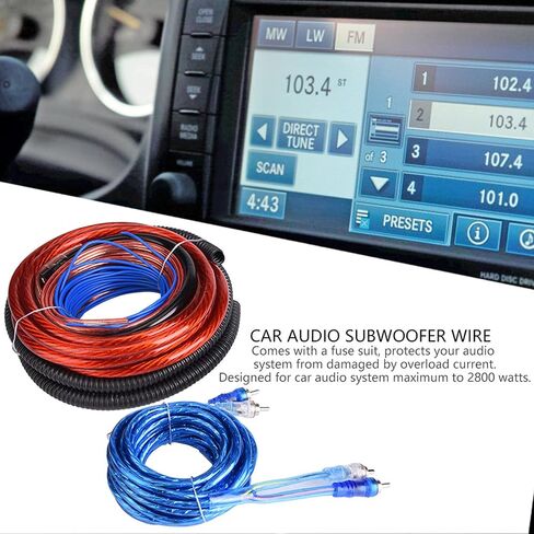 4 Guage 2800W Car Audio Subwoofer Amplifier Speaker Installation Wire Cable Kit Suit in Saudi Arabia
