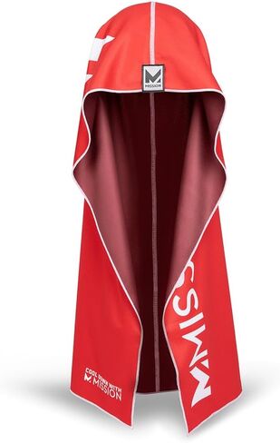 منشفة Hoodie Hoodie ذات العكس القابلة للانعكاس ، تبرد على الفور عندما تكون حماية من أشعة الشمس الرطبة ، UPF 50 ، رأسك على البقاء في مكانها ، رائع للرياضة ، اللياقة البدنية ، الصالة الرياضية (Red Burgundy) in Kuwait