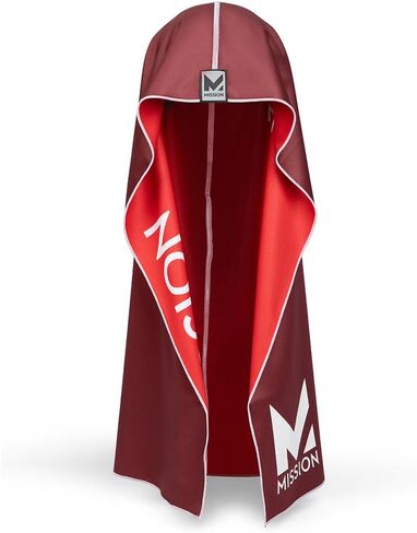 منشفة Hoodie Hoodie ذات العكس القابلة للانعكاس ، تبرد على الفور عندما تكون حماية من أشعة الشمس الرطبة ، UPF 50 ، رأسك على البقاء في مكانها ، رائع للرياضة ، اللياقة البدنية ، الصالة الرياضية (Red Burgundy) in Kuwait