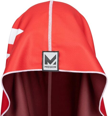 منشفة Hoodie Hoodie ذات العكس القابلة للانعكاس ، تبرد على الفور عندما تكون حماية من أشعة الشمس الرطبة ، UPF 50 ، رأسك على البقاء في مكانها ، رائع للرياضة ، اللياقة البدنية ، الصالة الرياضية (Red Burgundy) in Kuwait